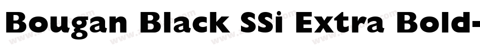Bougan Black SSi Extra Bold字体转换